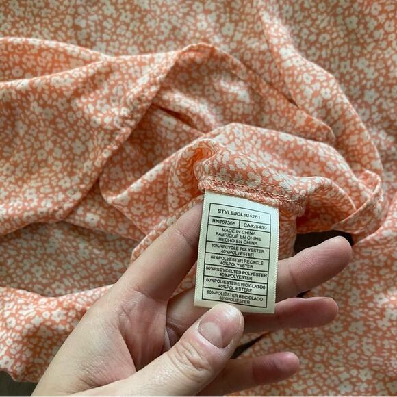 Revolve BB Dakota Steve Madden Not the Blosso-Me Peach Romance Top - Picture 6 of 6